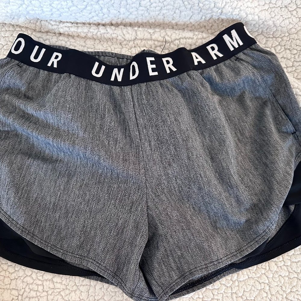 Under Armour Gray Running Shorts - Women's Size Small
